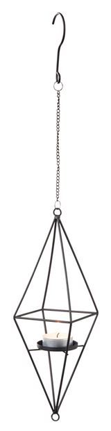 Brass Hanging Tea Light Red Candle Holder