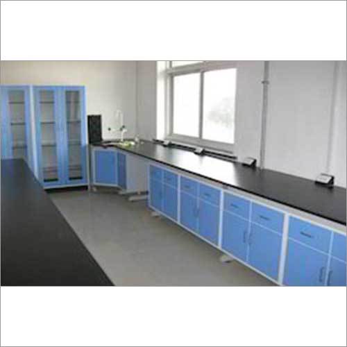 Side Lab Table With Modular Cabinet