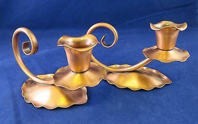 Brass Flower Taper Candle Holder