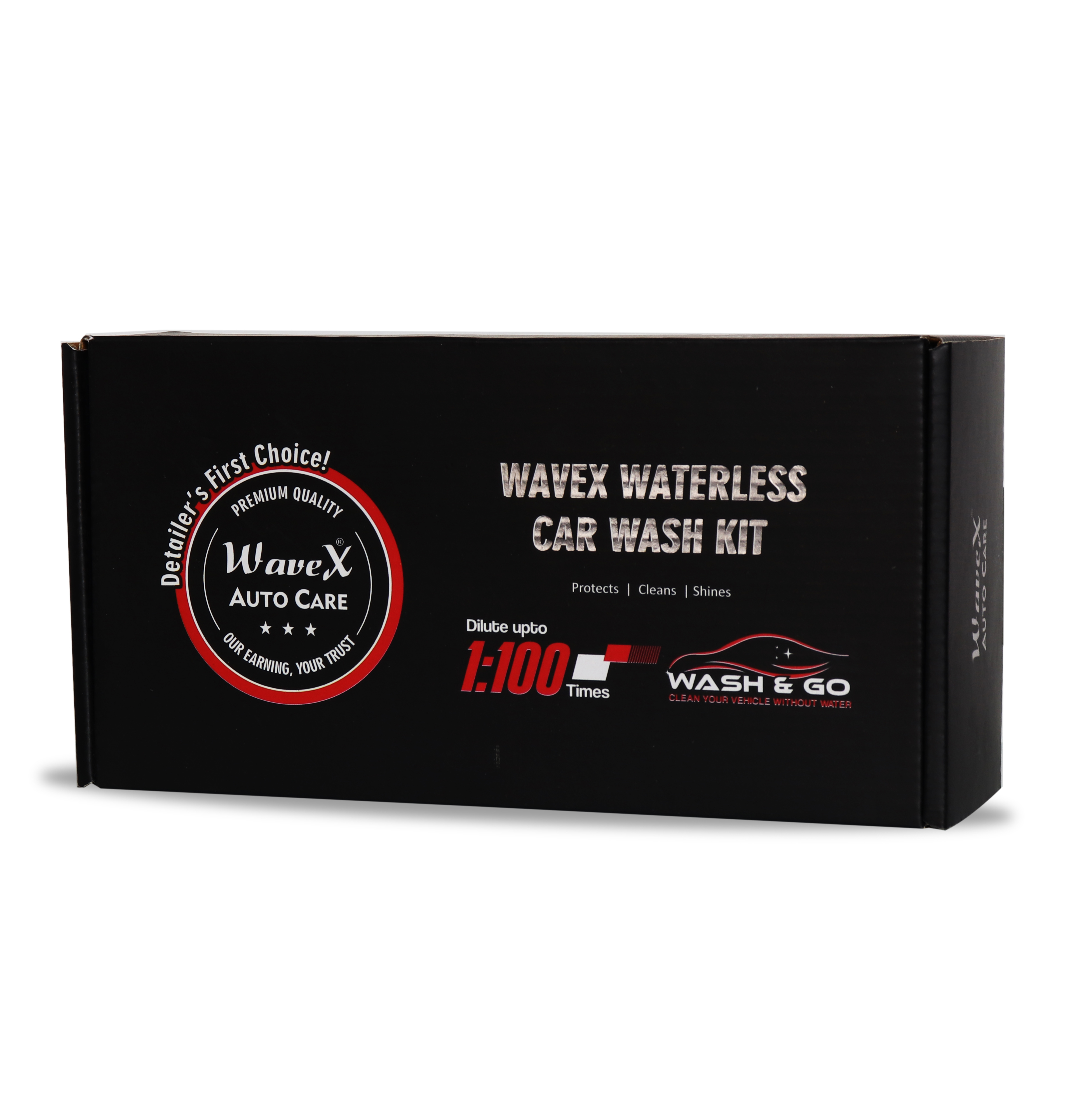 Wavex Waterless Car Wash With Microfiber Cloths for Car