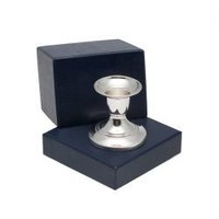 Silver Candle Holder With Velvet Bag