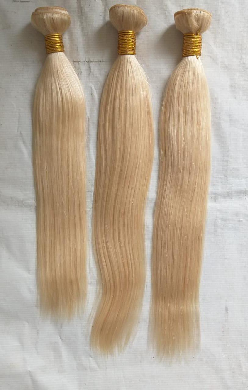 Straight Blonde Hair Extension