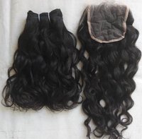 Natural  Temple Curly Hair Cuticle Aligned Hair