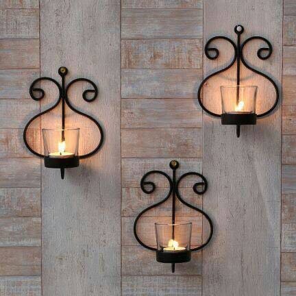 Brass Wall Hanging Pineapple Candle Holder