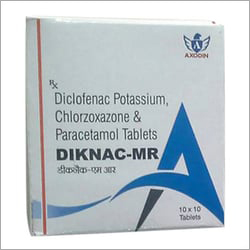 Diclofenac Potassium Chlorzoxazone And Paracetamol Tablets