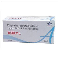 Doxylamine Succinate Pyridoxine Hydrochloride And Folic Acid Tablets