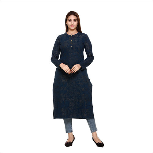 Woolen Patch Work Kurta