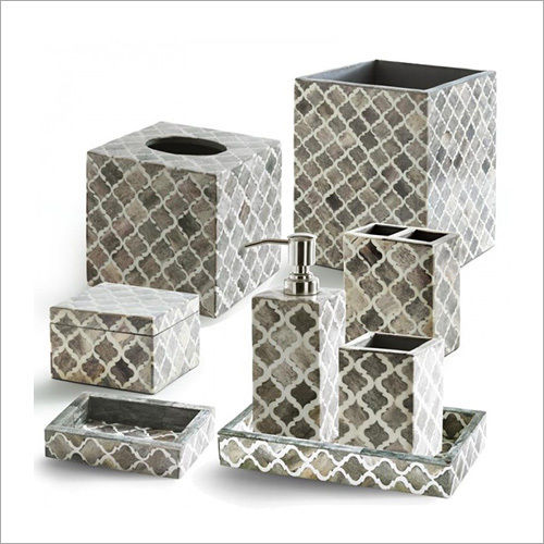 Bone Inlay Bathroom Set Size: As Per Requirement