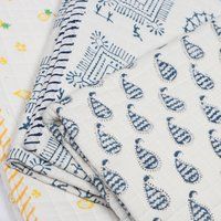 Hand Block Printed Machine Baby Quilts