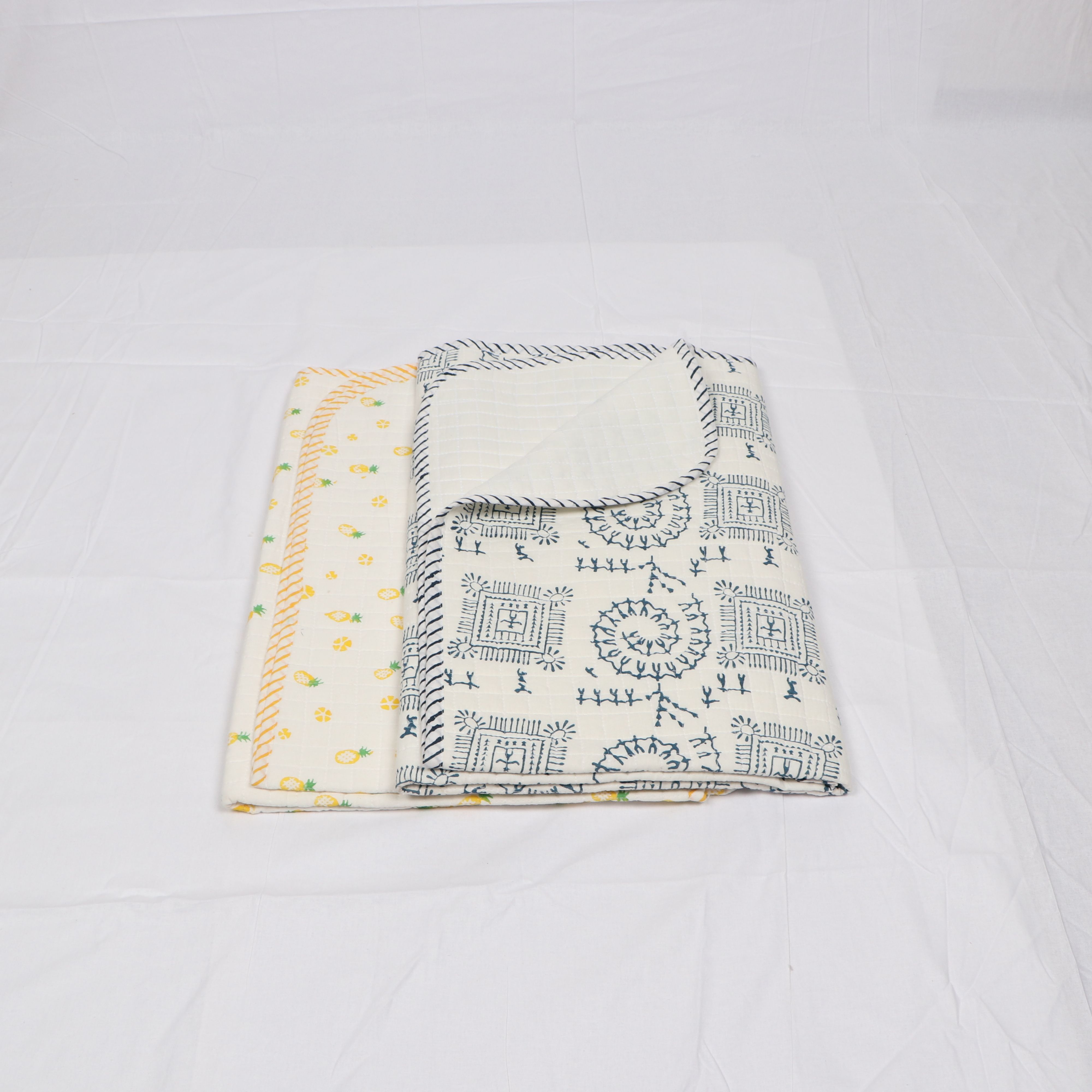 Hand Block Printed Machine Baby Quilts