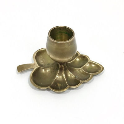 Brass Leaf Candle Holder