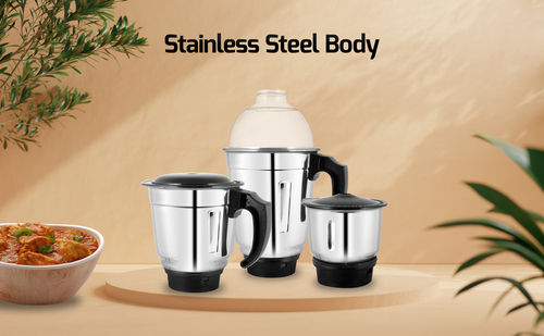 Stainless Steel 3 Pieces Mixer Grinder Jar Set