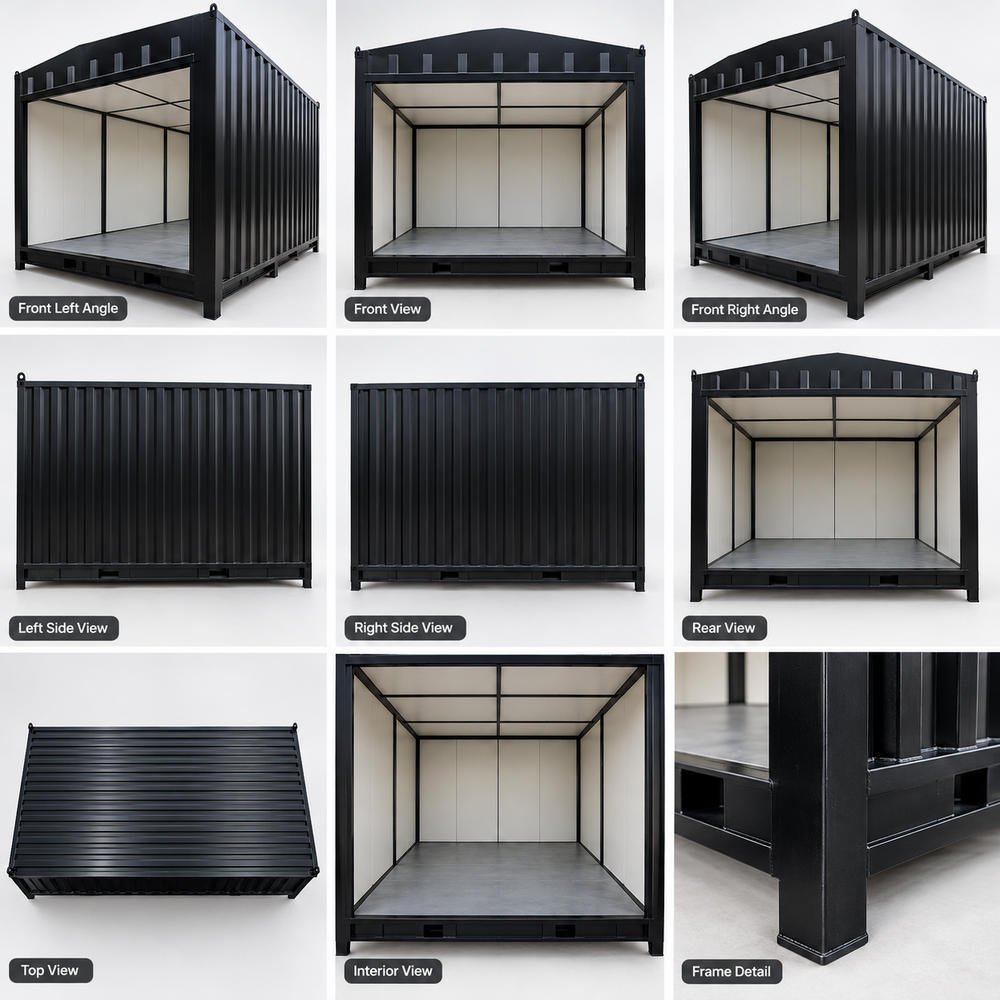 MS Portable Cabin - Steel Construction High-Quality MS Roof and Floor Materials Ideal for Office Use
