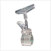Sign Holder Clips - Plastic, Different Sizes Available | White T Clamp Design For Malls And Supermarkets