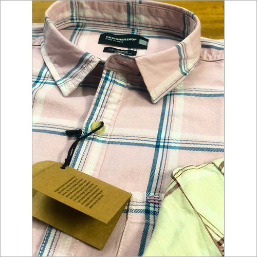 Cotton Yellow Checks Shirt