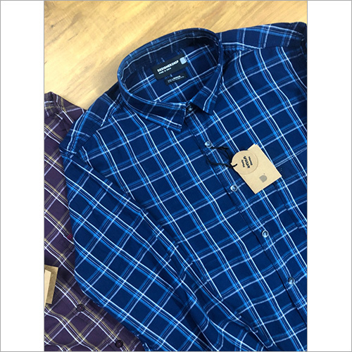 Twill Blue Checks Shirt