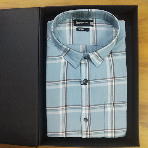 Twill Blue Check Shirt