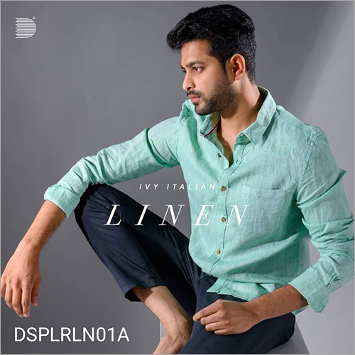 Lenin Green Plain Shirt