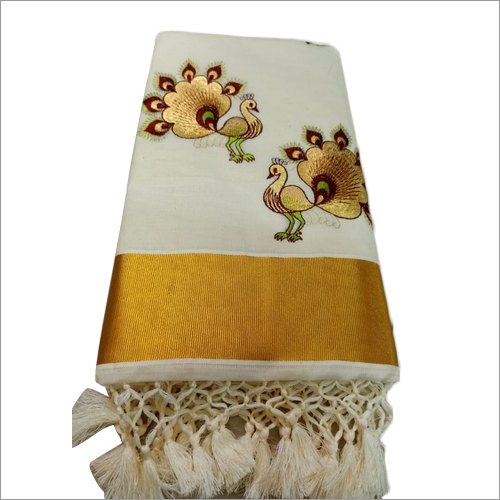 Multicolor Ladies Kerala Cotton Saree