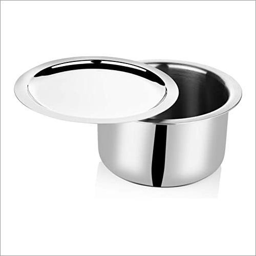 Silver Stainless Steel Tope With Lid