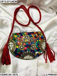 Metal Mosaic Clutch Bag