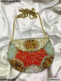Designer Mosaic Clutch Bag