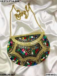 Designer Mosaic Clutch Bag