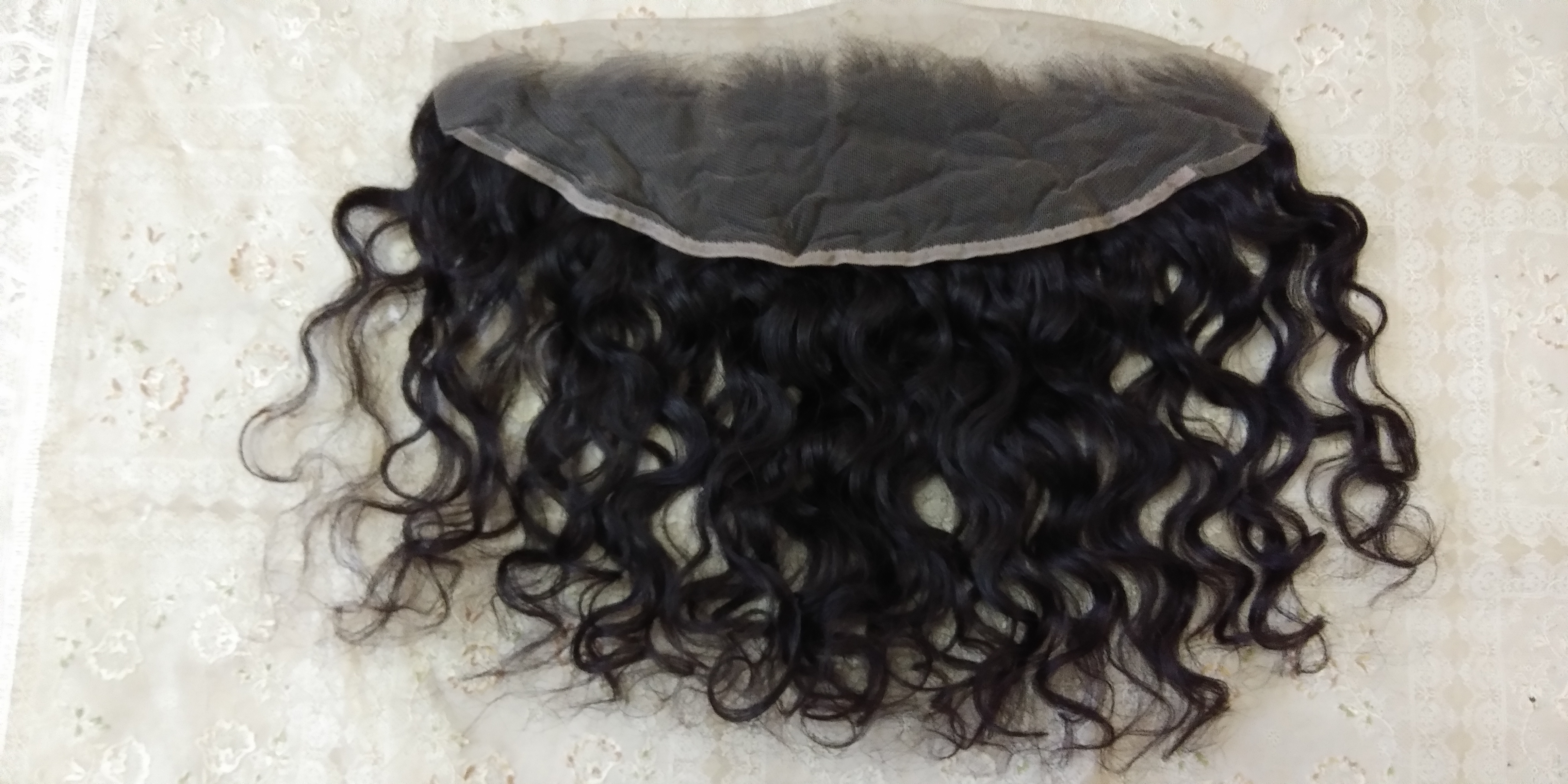 Unprocessed Curly Lace Frontal 13 4