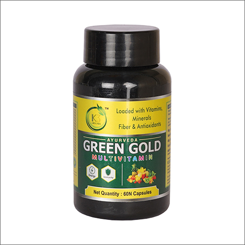 Ayurvedic Green Gold Multivitamin Capsules Loaded With Vitamins Minerals Fiber And Antioxidants
