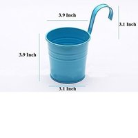 Metal Planter Pot - Handmade Iron, 76mm Height X 76mm Width | Easy To Clean, Eco-friendly, Customizable Designs For Modern & Traditional Decor