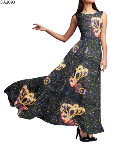 Fancy Graphical Face Design Digital Prints on Khadi Reyon Fabric