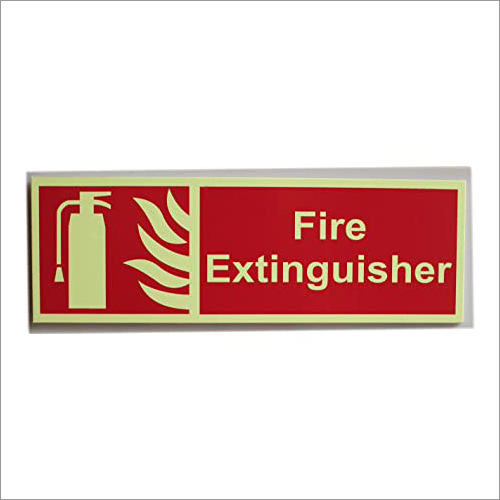 Fire Glow Extinguisher Signage