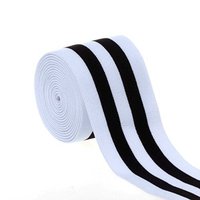 Black & White Woven Elastics