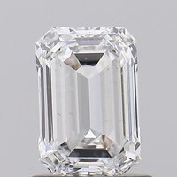 0.95 Carat SI1 Clarity EMERALD Lab Grown Diamond