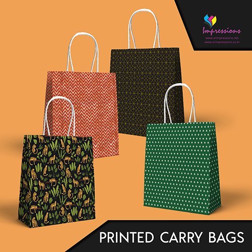 Paper Printed Carry Bags By IMPRESSIONS