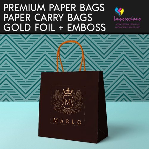 Paper Carry Bags With Foiling