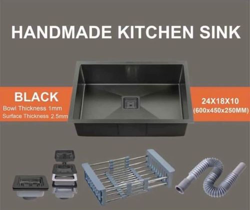 Hand Made Kitchen Sink - Color: Grey