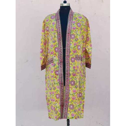 Hand Blockprinted Cotton Bathrobe