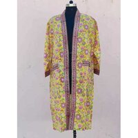 Multi Hand Blockprinted Cotton Bathrobe