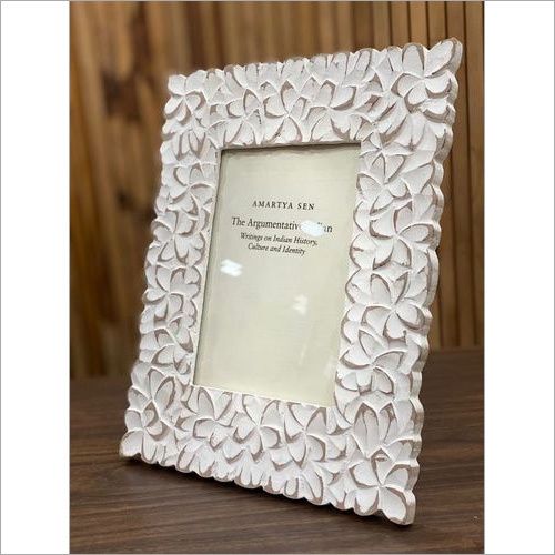 Blooming Antique White Photo Frame