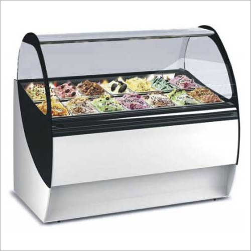 SS and Glass Ice Cream Display Counter By BIRLA AIRCON