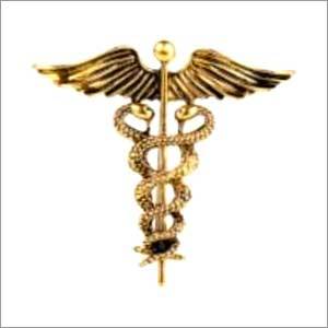 Caduceus Brooch