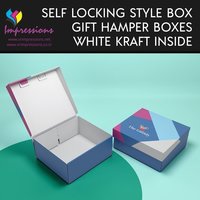 Gift Hamper Boxes With White Kraft Liner