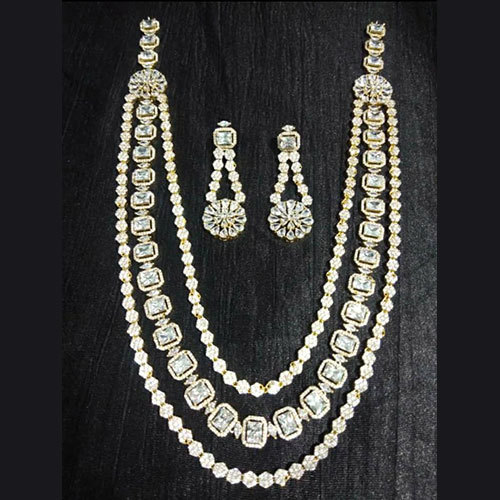 White Stone Necklace By GREAT JANARDAN EXPORT IMPORT PRIVATE LIMITED