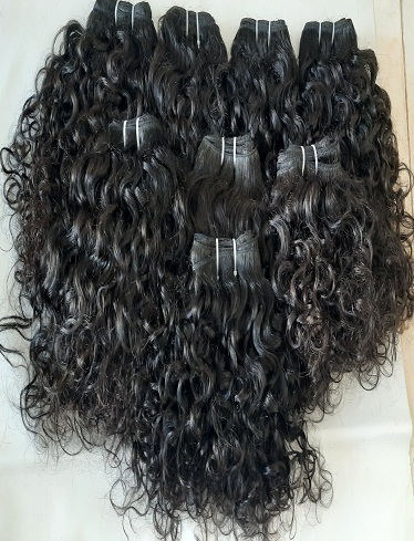 Temple Curly Human  Hair