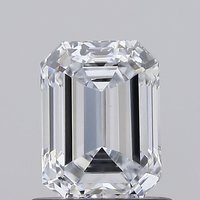 0.92 Carat VVS2 Clarity EMERALD Lab Grown Diamond