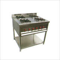 Stainless Steel Four Burner Range