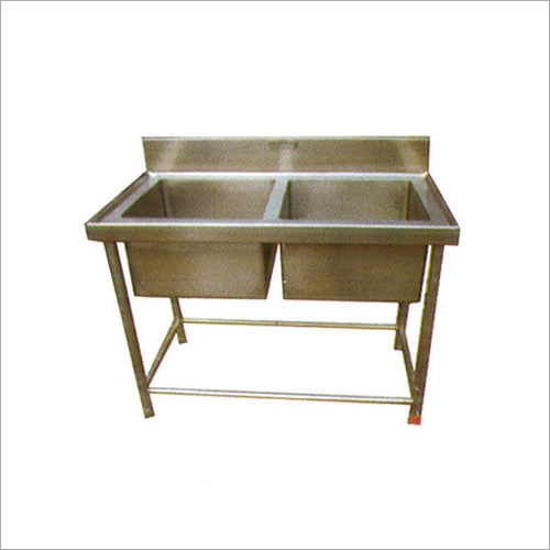 Stainless Steel Two Sink Unit