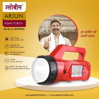 GLOBEAM - Solar Kisan Torch with 1 AMP Fast Charger and Belt , Model: Globeam Arjun kisan Torch