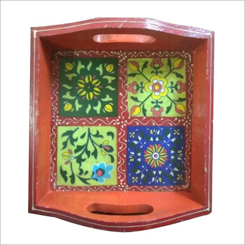 Wooden Serving Tray By KAVYA ARTS